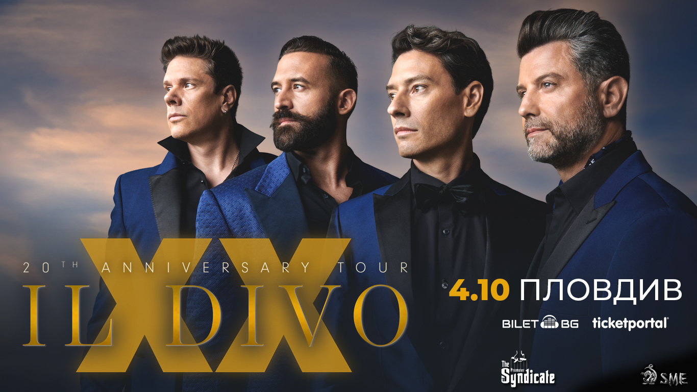 Световната поп оперна сензация IL DIVO идва за два концерта – в Пловдив и Варна